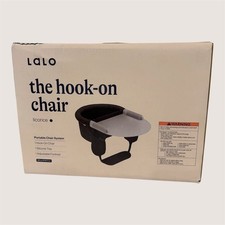 LALO HOOK-ON HIGH CHAIR Black with ATTACHABLE SILICONE TRAY