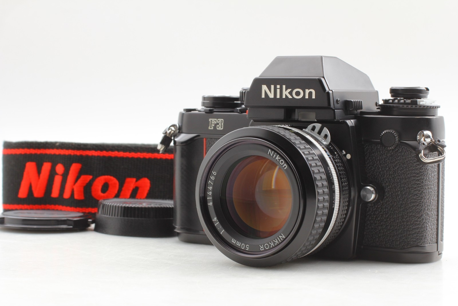 [MINT] Nikon F3 Eye Level SLR Film Camera Ai NIKKOR 50mm F1.4 Lens From JAPAN