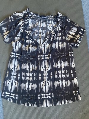 Bluse Schlupfbluse Gr. XS/34 Batik Blinde Date 