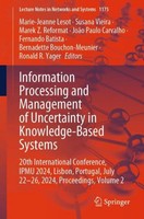 Information Processing And Management Of Uncertainty In Knowledge-Based Systems