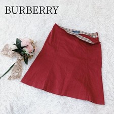 Burberry Blue Label Nova Check Flare Skirt SI Vintage Stain Detail