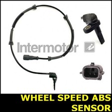 Image of Wheel Speed ABS Sensor Front Fits VAUXHALL VIVARO Black B 1.6 X82 3BE9