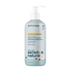 ATTITUDE 2-in-1 Shampoo and Body Wash for Baby, EWG 16 Fl Oz Pack of 1 