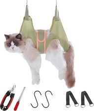 Cat grooming hammock specially designed for pet nail trimming