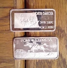 Lot of 2 1 oz. .999 Vintage Silver Bars (004)
