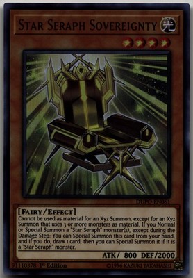 Star Seraph Sovereignty Ultra Rare Duel Power DUPO-EN061 LP