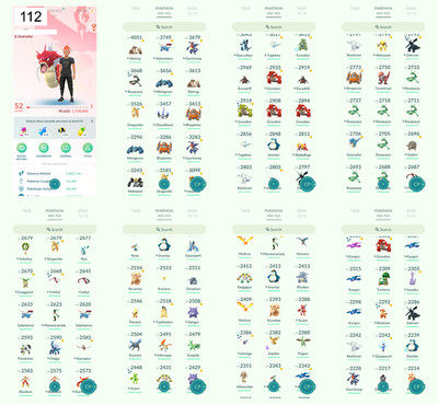 Pokémon Acc Go - Lvl 52 - 151 Shiny - 65 Legendary - Shiny Rayquaza Shiny Kyogre