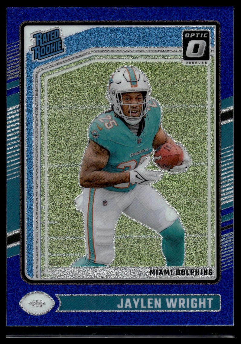 🔥💎📈 2024 Donruss Optic #249 Jaylen Wright Blue Glitter FREE SHIP