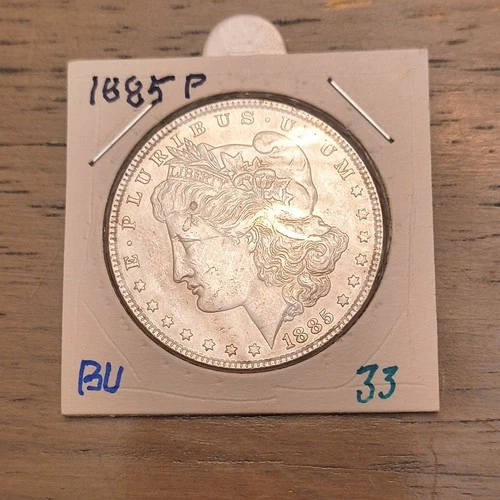 1885 Morgan Silver Dollar Philadelphia Mint $1 Coin Uncirculated