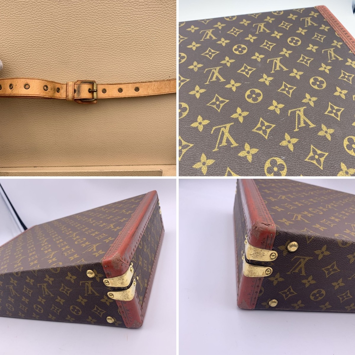 Authentic Louis Vuitton Vintage Monogram President Hard Case