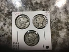 1926 , 1936, 1937 Mercury Dime .90 Silver