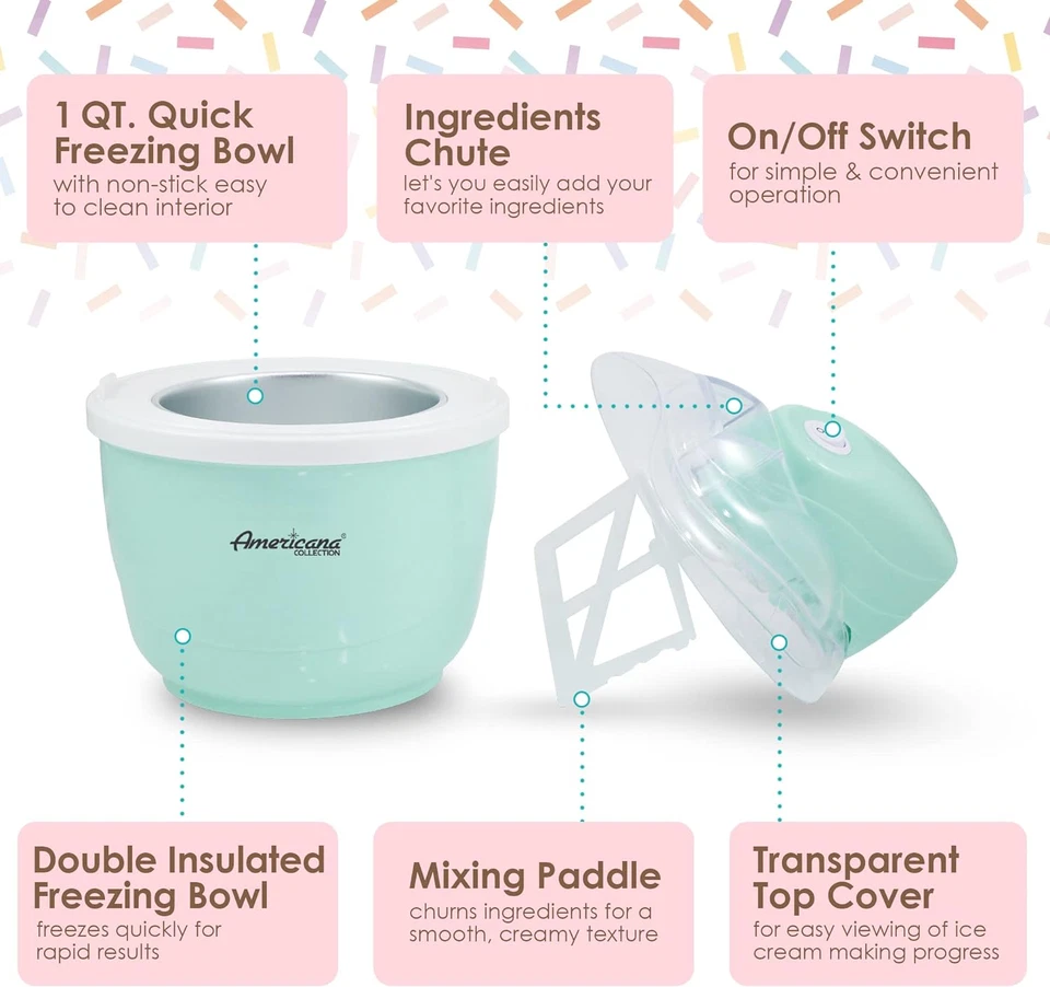 Maxi-Matic EIM-520 Automático Fácil, Fabricante Eléctrica Casera, Canal de Ingredientes, Encendido Foto 2 de 4