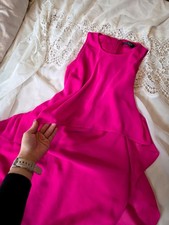 Lauren Ralph Lauren Hot Pink Flowy Midi Dress Size XS