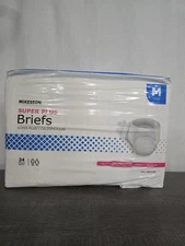 McKesson 24 Adult Super Plus Moderate Disposable Briefs Tab Diapers Medium 32-44