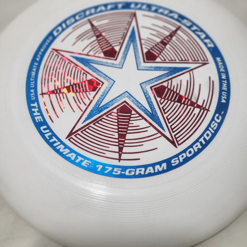 Discraft Ultra-Star 175G Ultimate Sportdisc White - Disc Golf Frolf - Image 2 of 4