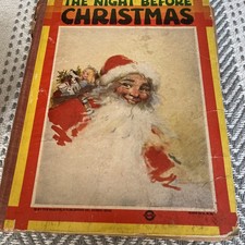 The Night Before Christmas c. 1930 Vintage Children's Book SAALFIELD PUB. CO.