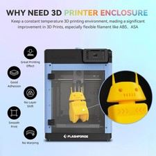 FLASHFORGE Adventurer 5M 3D Printer Enclosure Kit, DIY AD5M Enclosure Set, 3D...