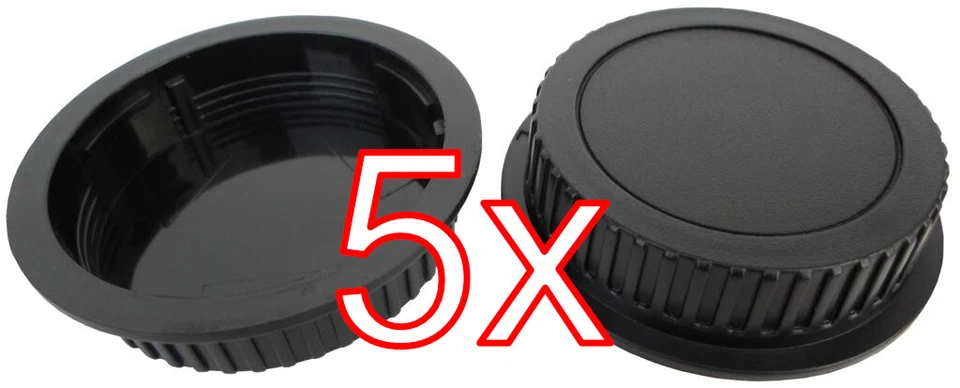 5 X Objektiv Rückdeckel für Canon EOS EF und EF-S Bajonett Rear Lens Cap Decke