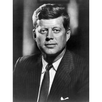 Jfk John Kennedy Usa PräSident PorträT Sw ExtragroßEr Leinwanddruck