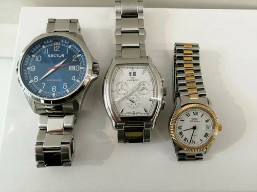 Lotto 3 Orologi uomo Originali Funzionanti ottime condizioni Sector Philip  Watch | eBay