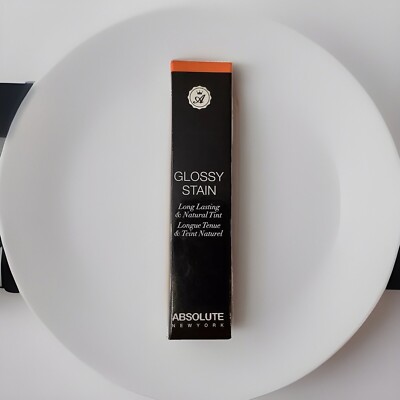 ABSOLUTE NY Glossy Stain long lasting lip tint in fling- tangerine ...