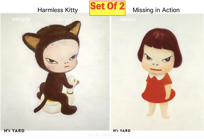 YOSHITOMO NARA POSTER Missing in Action & Harmless Kitty Set Of 2