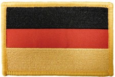 Germany Country Plain Flag Iron On Patch