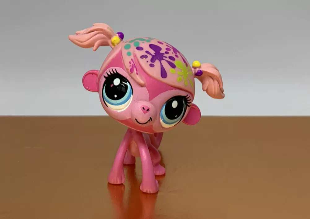 Littlest Pet Shop LPS 3509 Blind Bag Pink Monkey Minka Mark Paint Splashin