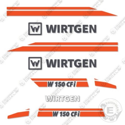 Fits Wirtgen W150 CFi Decal Kit Cold Miling Sticker Set- 7 YEAR 3M VINYL!