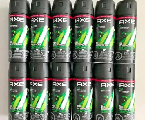 12x Lot AXE Kilo Deodorant Body Spray 4oz Discontinued Scent Mandarin Sandalwood