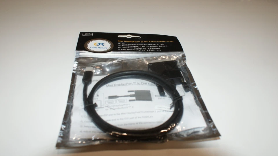 Cable Matters Mini display port to DVI cable 3ft. - Image 3 of 3