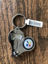 Pittsburgh Steelers 3-IN-1 Keychain Nail Clipper Bottle Opener NFL License