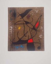 Joan MIRO : Femme et oiseaux, Lithographie signée