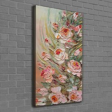 Canvas Picture Art Print Portrait 60x120 Pictures Roses