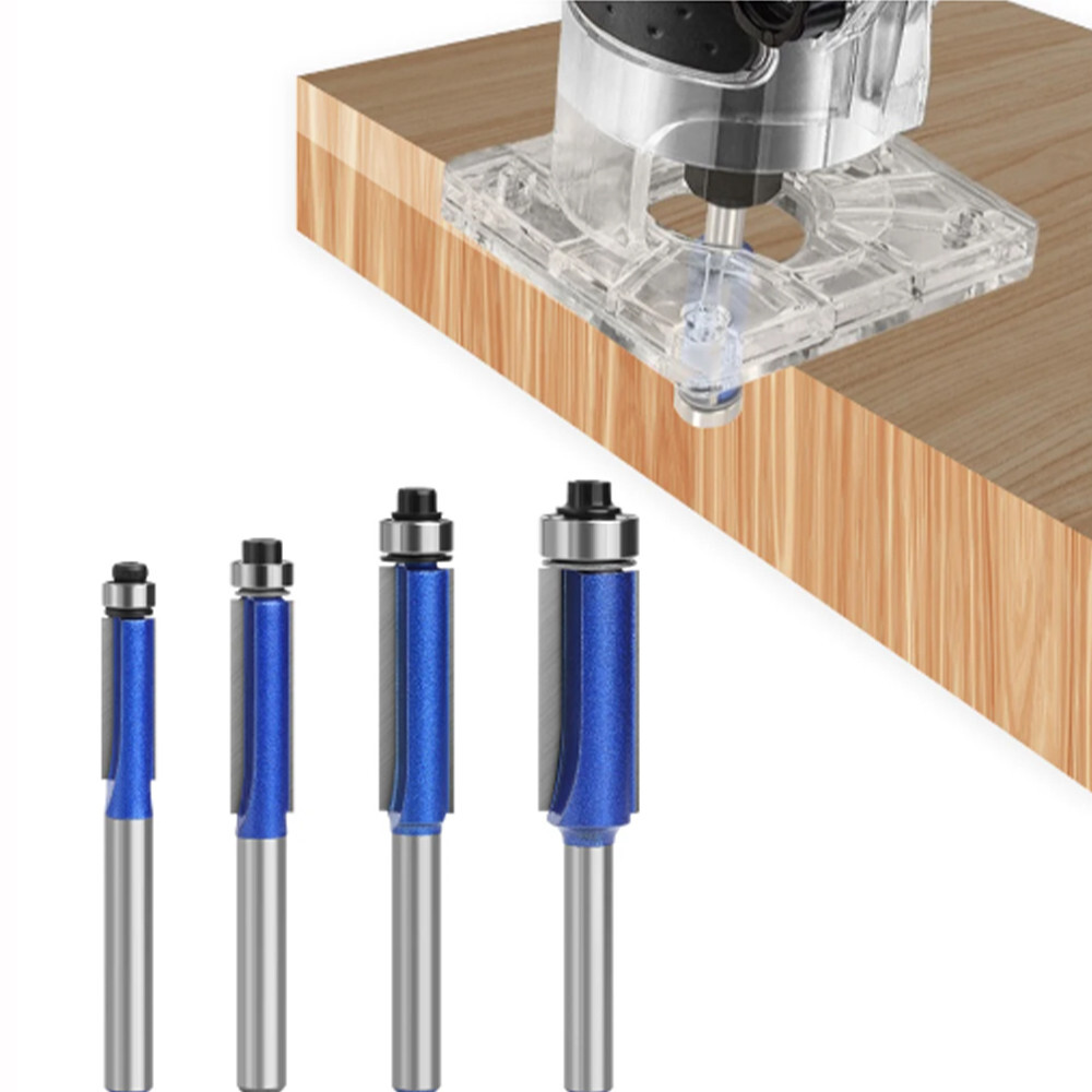 4PCS Round Over Router Bit Set – 1/4