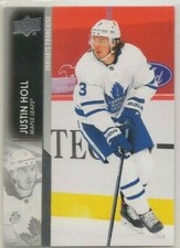 JUSTIN HOLL ~ 2021-22 Upper Deck FRENCH VARIATION #168 ~ TORONTO MAPLE LEAFS SP