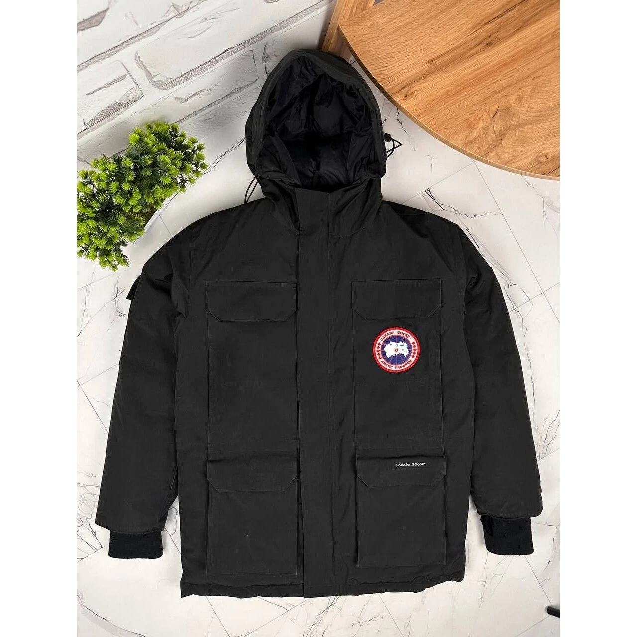 Canada Goose Citadel Expedition piumino parka giacca nero taglia S