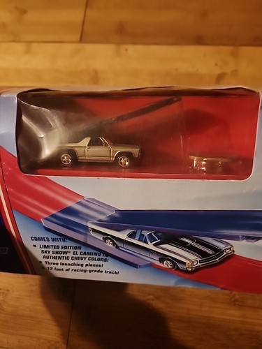 1995 Johnny Lightning Sky Show: Flying Daredevils Stunt Set~'71 Silver El Camino - Picture 4 of 8