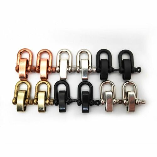 2pcs High quality Alloy Adjustable Small U Shape Anchor Shackle Buckle Outdoor  - Picture 1 of 13