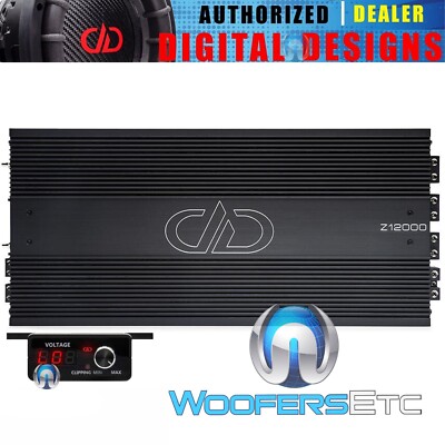 DD AUDIO Z12000 MONOBLOCK 14,000W SUBWOOFERS BASS SPEAKERS 1-OHM AMPLIFIER NEW