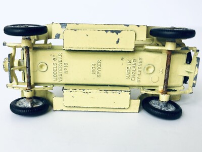 Vintage Models of Yesteryear 1904 Spyker No16 Yellow Made England