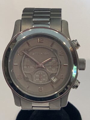Michael Kors Gray Titanium Large Runway Chrono Watch MK8248 Michael Kors Gray Titanium Large Runway Chrono Watch MK8248