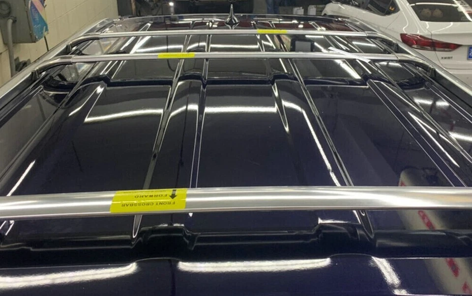 Barra transversal transversal de 2 piezas portaequipajes de techo compatible con Lexus LX570 2016-2023 Foto 3 de 4