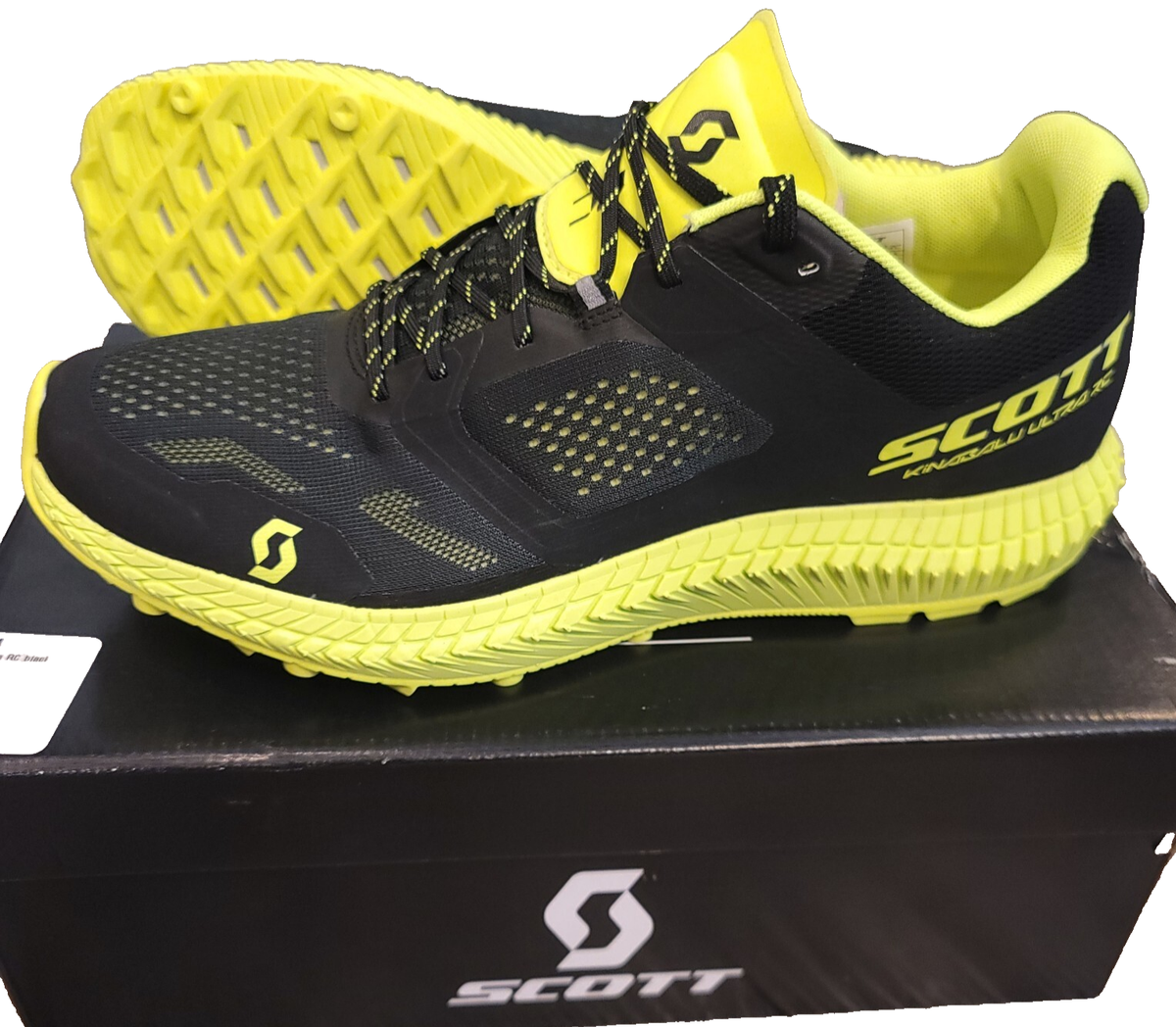 Scott Kinabalu RC Women US 10 Trail Running Shoes Black Neon