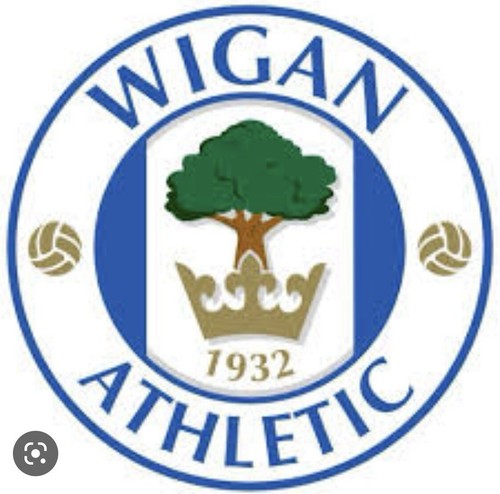 Set Of 5 Wigan Football Club Silicone Iron On Patches For Fabrics
