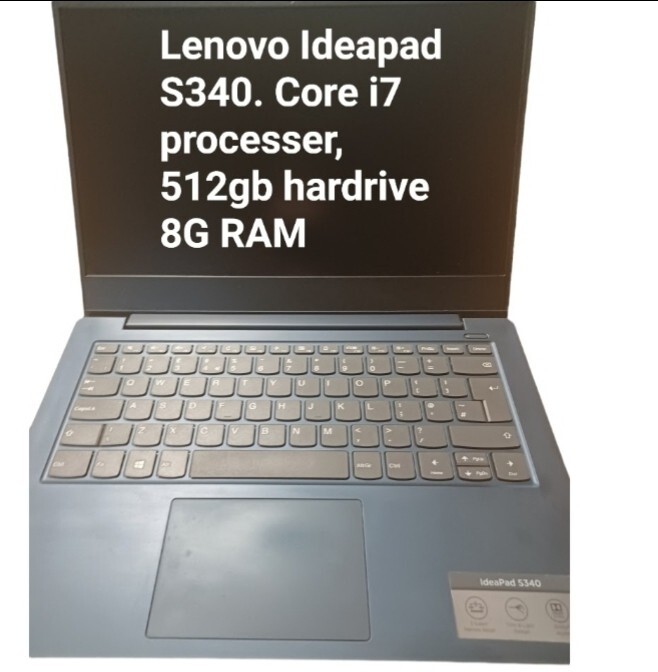 Laptop Lenovo Ideapad Core i7 processer, 512gb hardrive 8G