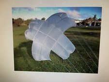 Genuine US GI 27 Ft UNICROSS CARGO PARACHUTE WHITE PHOTO SHOOT/ Deco