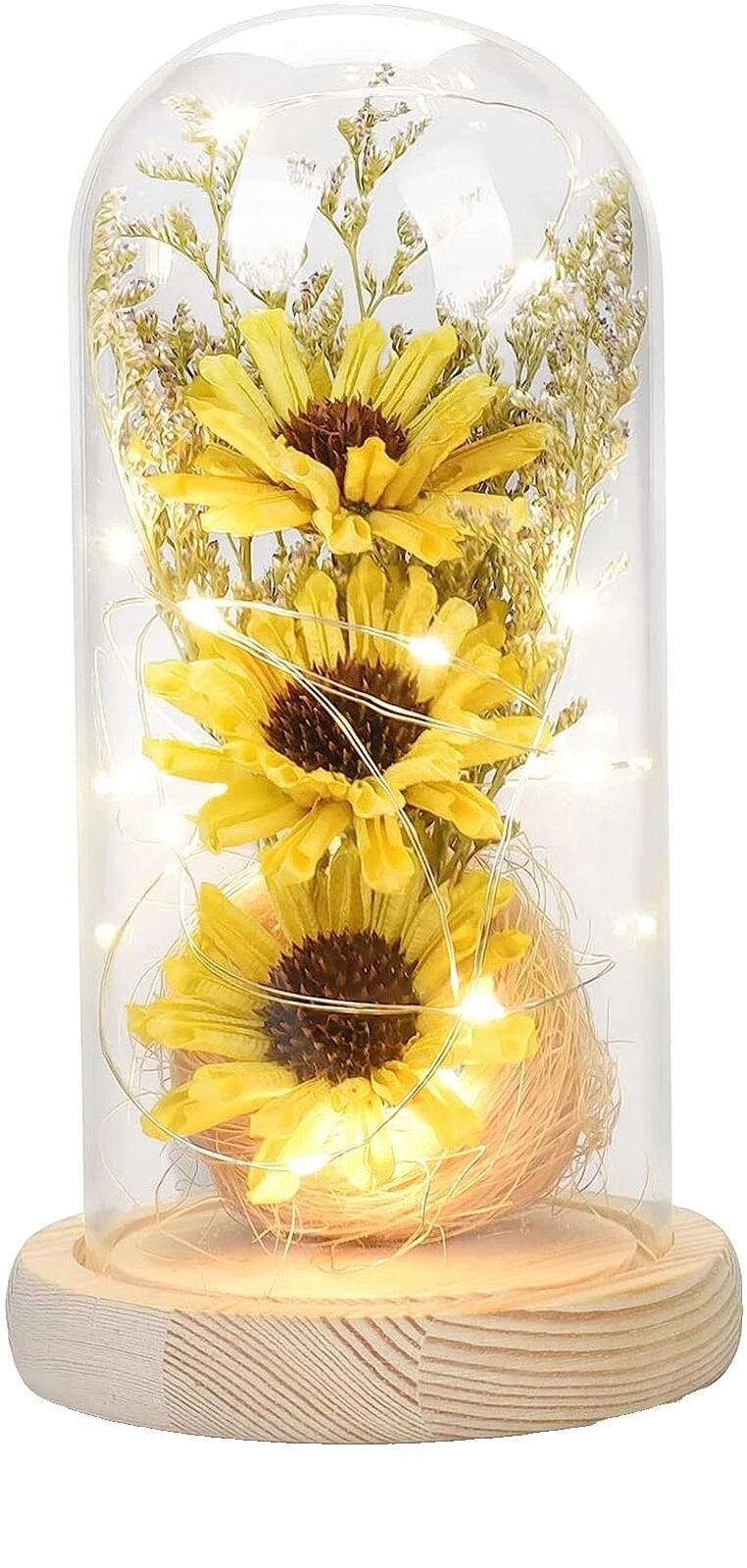 Sunflower Glass Floral Décor