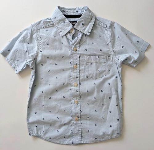 (Set 3) Cat & Jack rosa karierte kurzärmlige Jungenhemden mit Knopfleiste und Kragen Größe 4-5 - Bild 7 von 16