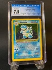 Pokémon TCG Blastoise Base Set 2 2/130 Holo Unlimited Holo Rare CGC Graded 7.5